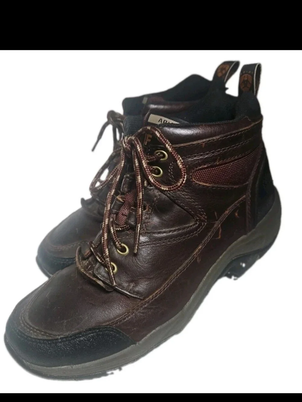 ARIAT Terrain Women Hike Boot Brn Leather ATS Sz8B Hike Trail Riding 10004138[8B